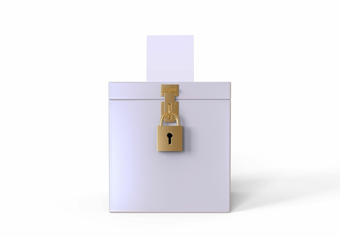 Locked Election Box